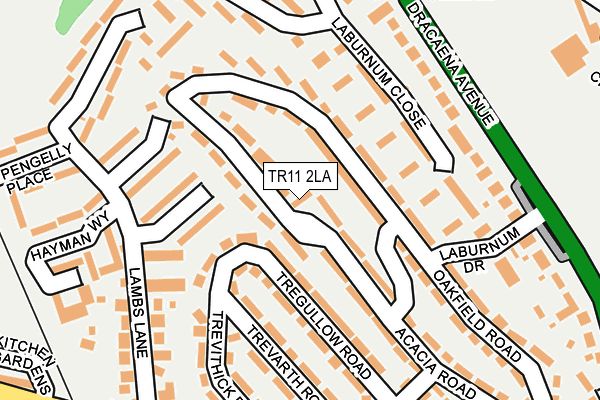 TR11 2LA map - OS OpenMap – Local (Ordnance Survey)