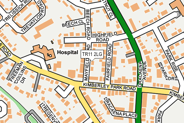 TR11 2LG map - OS OpenMap – Local (Ordnance Survey)
