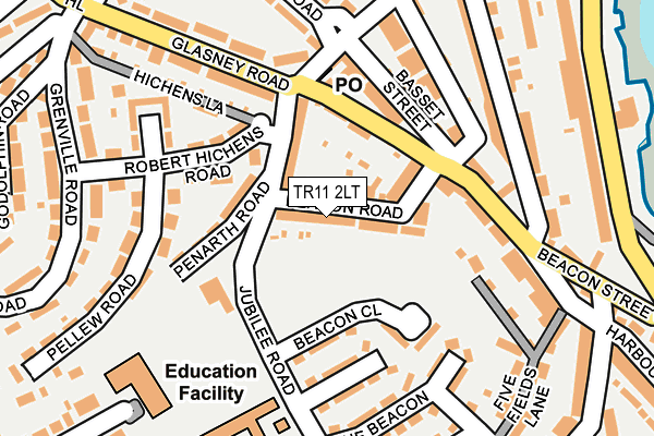 TR11 2LT map - OS OpenMap – Local (Ordnance Survey)