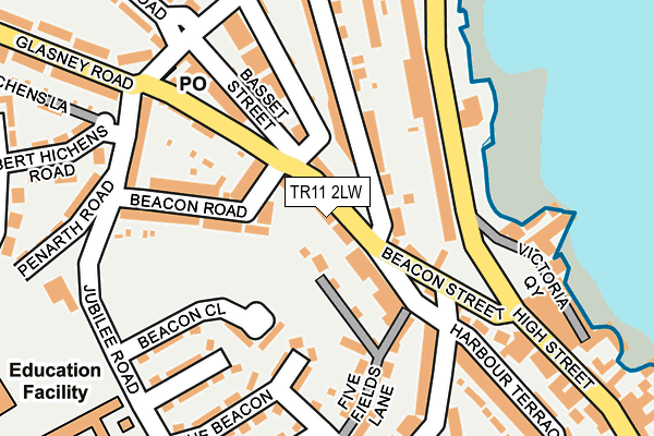 TR11 2LW map - OS OpenMap – Local (Ordnance Survey)