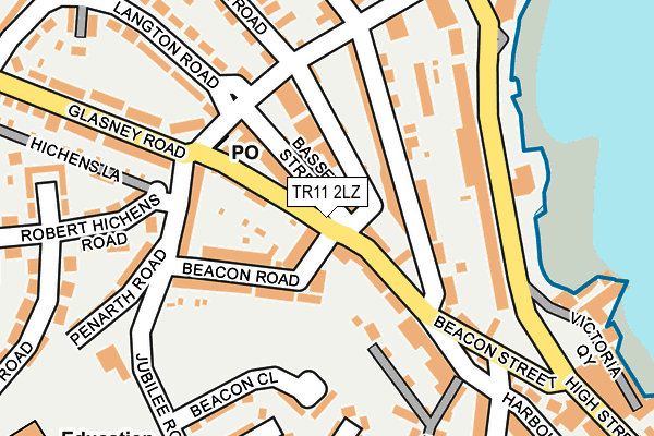 TR11 2LZ map - OS OpenMap – Local (Ordnance Survey)