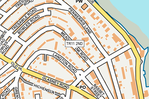 TR11 2ND map - OS OpenMap – Local (Ordnance Survey)