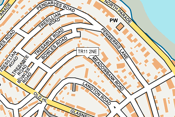 TR11 2NE map - OS OpenMap – Local (Ordnance Survey)