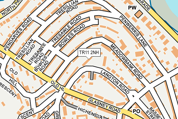TR11 2NH map - OS OpenMap – Local (Ordnance Survey)