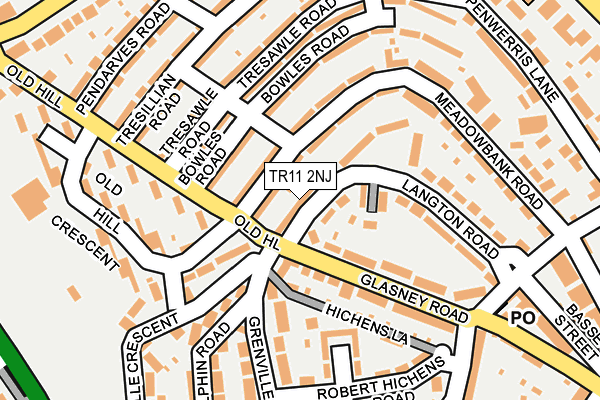 TR11 2NJ map - OS OpenMap – Local (Ordnance Survey)