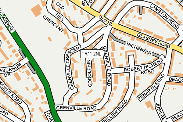 TR11 2NL map - OS OpenMap – Local (Ordnance Survey)