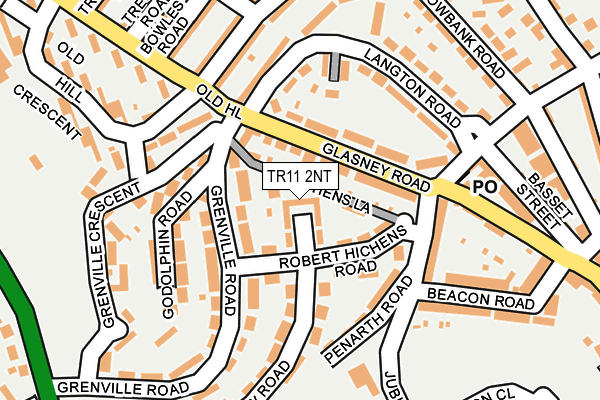 TR11 2NT map - OS OpenMap – Local (Ordnance Survey)