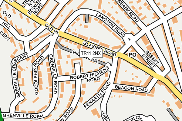 TR11 2NX map - OS OpenMap – Local (Ordnance Survey)
