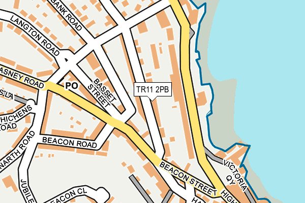 TR11 2PB map - OS OpenMap – Local (Ordnance Survey)