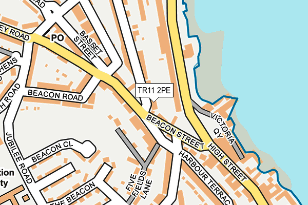 TR11 2PE map - OS OpenMap – Local (Ordnance Survey)