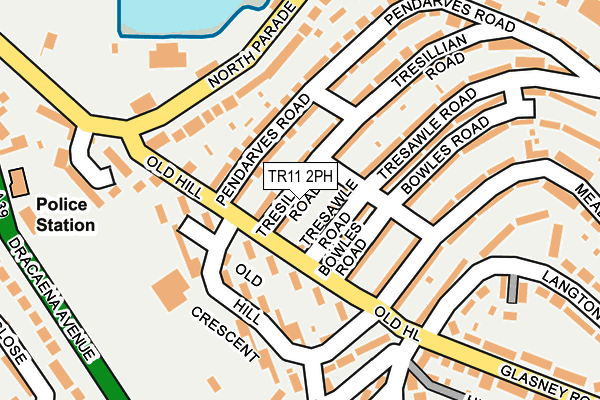 TR11 2PH map - OS OpenMap – Local (Ordnance Survey)