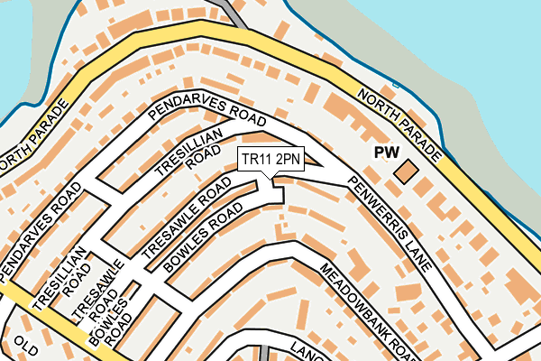 TR11 2PN map - OS OpenMap – Local (Ordnance Survey)