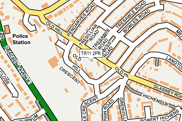 TR11 2PR map - OS OpenMap – Local (Ordnance Survey)