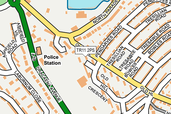 TR11 2PS map - OS OpenMap – Local (Ordnance Survey)