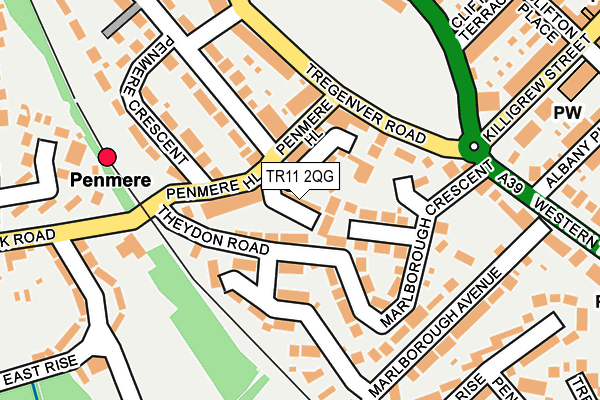 TR11 2QG map - OS OpenMap – Local (Ordnance Survey)