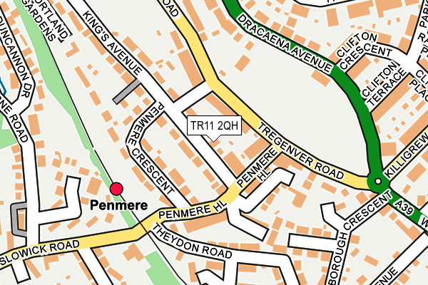 TR11 2QH map - OS OpenMap – Local (Ordnance Survey)