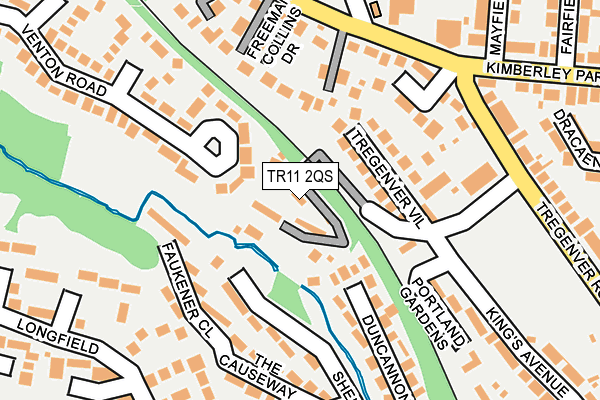 TR11 2QS map - OS OpenMap – Local (Ordnance Survey)