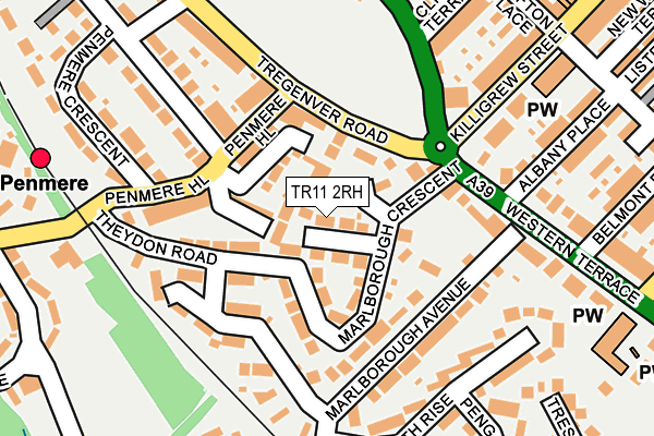 TR11 2RH map - OS OpenMap – Local (Ordnance Survey)