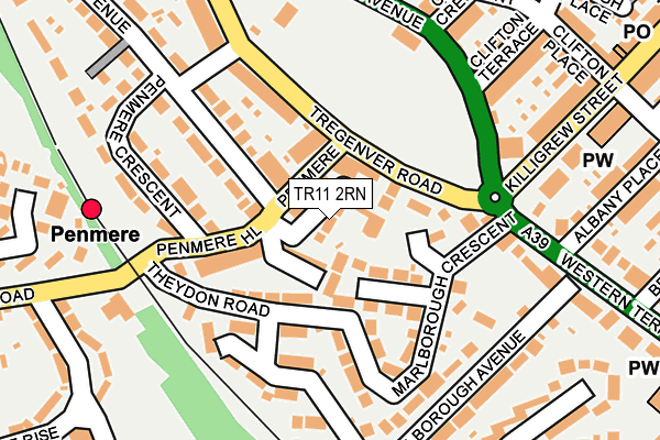 TR11 2RN map - OS OpenMap – Local (Ordnance Survey)