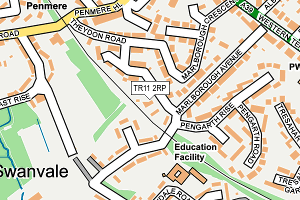 TR11 2RP map - OS OpenMap – Local (Ordnance Survey)