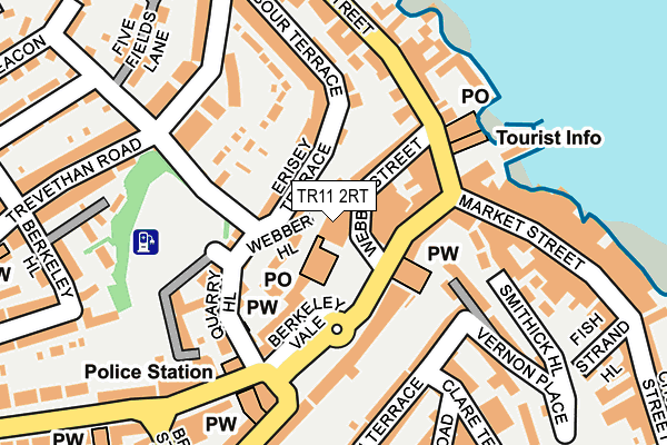 TR11 2RT map - OS OpenMap – Local (Ordnance Survey)