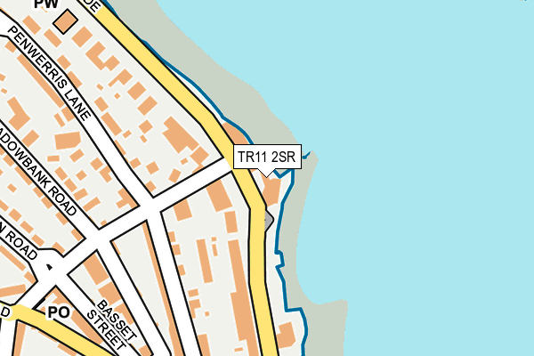 TR11 2SR map - OS OpenMap – Local (Ordnance Survey)