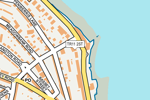 TR11 2ST map - OS OpenMap – Local (Ordnance Survey)