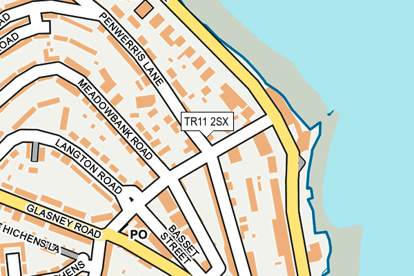 TR11 2SX map - OS OpenMap – Local (Ordnance Survey)