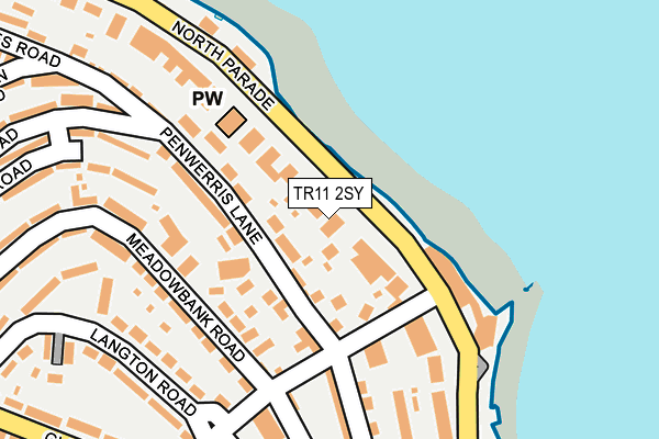 TR11 2SY map - OS OpenMap – Local (Ordnance Survey)