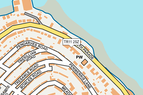 TR11 2SZ map - OS OpenMap – Local (Ordnance Survey)