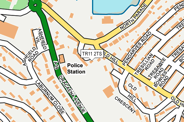 TR11 2TS map - OS OpenMap – Local (Ordnance Survey)