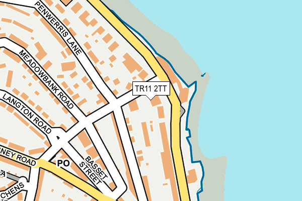 TR11 2TT map - OS OpenMap – Local (Ordnance Survey)