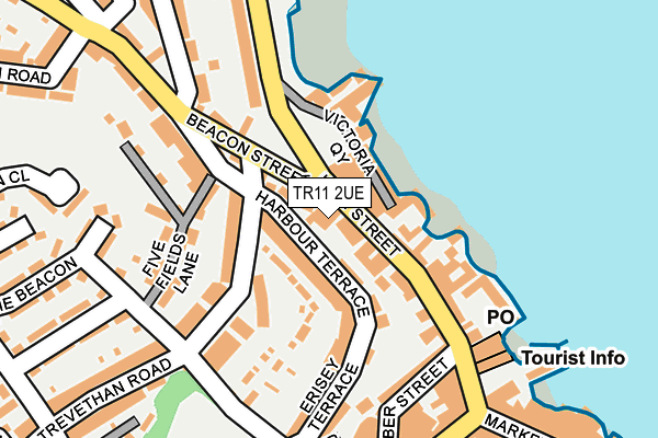 TR11 2UE map - OS OpenMap – Local (Ordnance Survey)