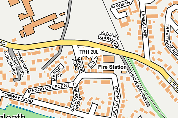 TR11 2UL map - OS OpenMap – Local (Ordnance Survey)