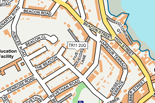 TR11 2UQ map - OS OpenMap – Local (Ordnance Survey)