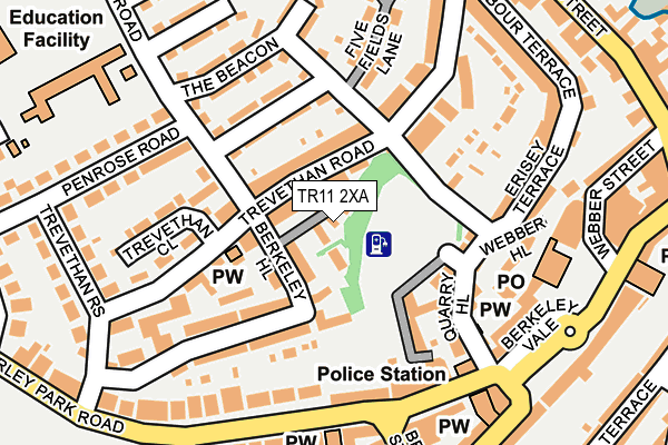 TR11 2XA map - OS OpenMap – Local (Ordnance Survey)