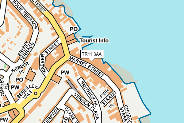 TR11 3AA map - OS OpenMap – Local (Ordnance Survey)