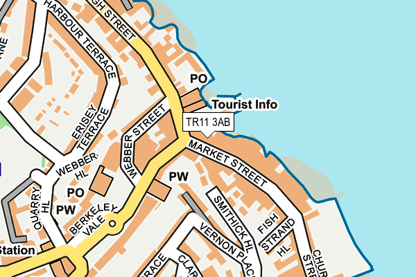 TR11 3AB map - OS OpenMap – Local (Ordnance Survey)