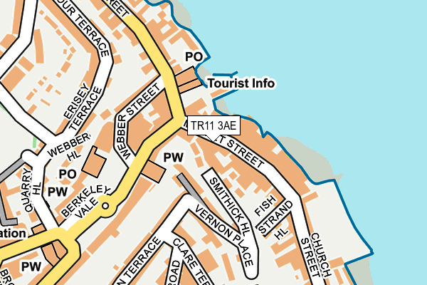 TR11 3AE map - OS OpenMap – Local (Ordnance Survey)