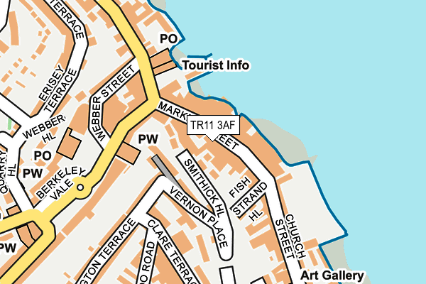 TR11 3AF map - OS OpenMap – Local (Ordnance Survey)
