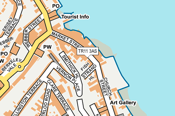 TR11 3AS map - OS OpenMap – Local (Ordnance Survey)