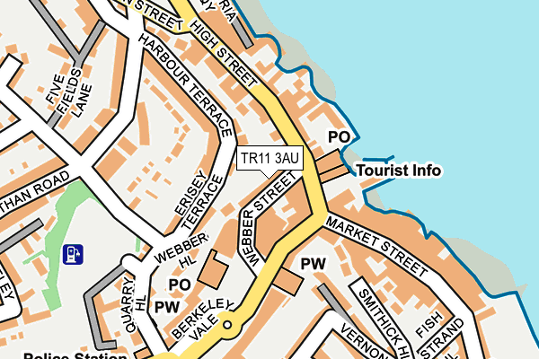 TR11 3AU map - OS OpenMap – Local (Ordnance Survey)