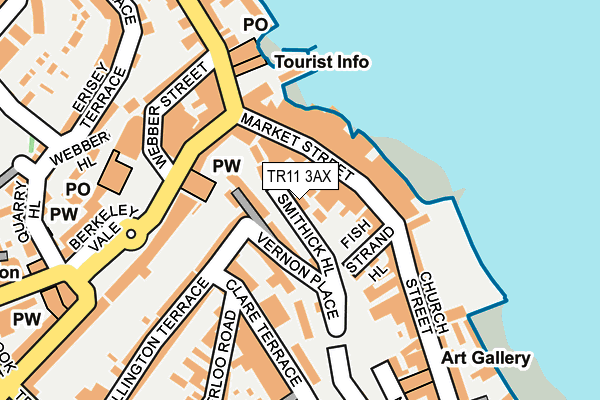 TR11 3AX map - OS OpenMap – Local (Ordnance Survey)
