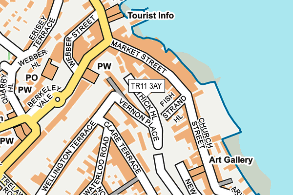 TR11 3AY map - OS OpenMap – Local (Ordnance Survey)