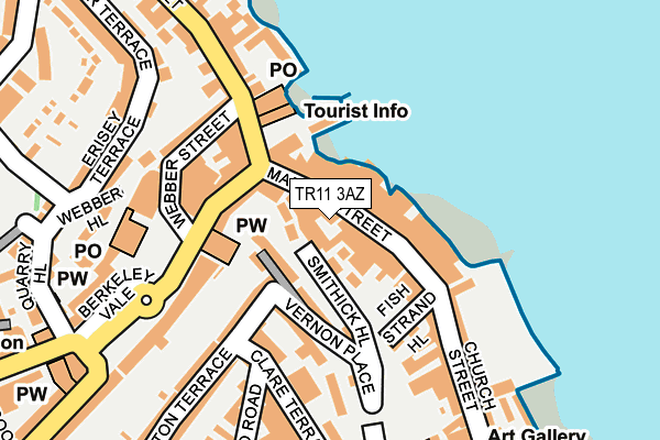 TR11 3AZ map - OS OpenMap – Local (Ordnance Survey)