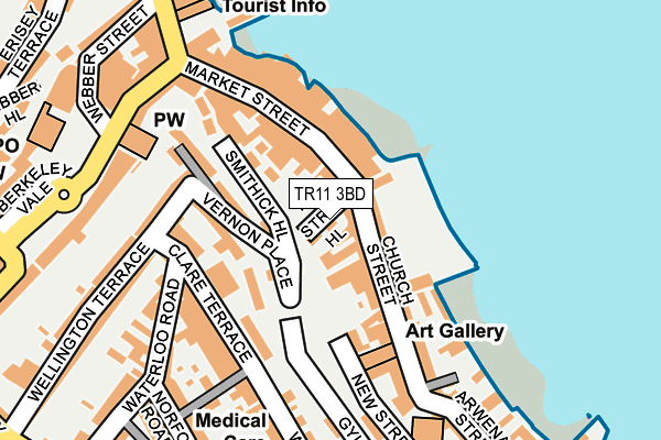 TR11 3BD map - OS OpenMap – Local (Ordnance Survey)