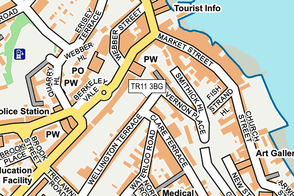 TR11 3BG map - OS OpenMap – Local (Ordnance Survey)