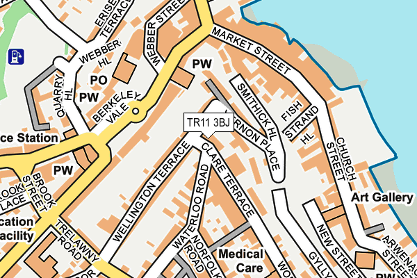 TR11 3BJ map - OS OpenMap – Local (Ordnance Survey)