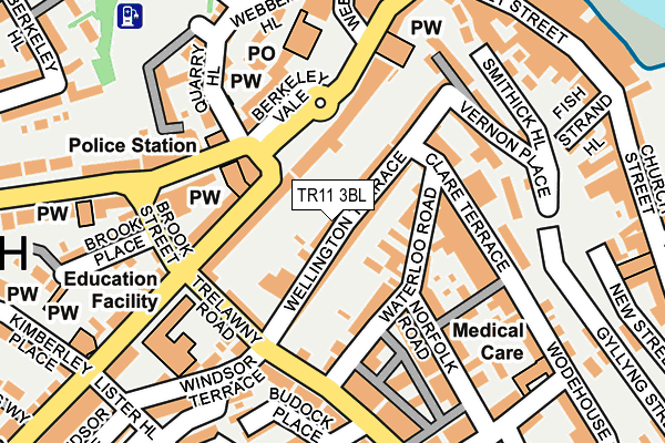 TR11 3BL map - OS OpenMap – Local (Ordnance Survey)