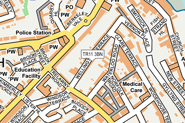TR11 3BN map - OS OpenMap – Local (Ordnance Survey)